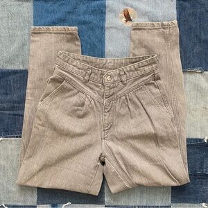 80s Razz pinstripe grey jeans 25” waist vintage denim